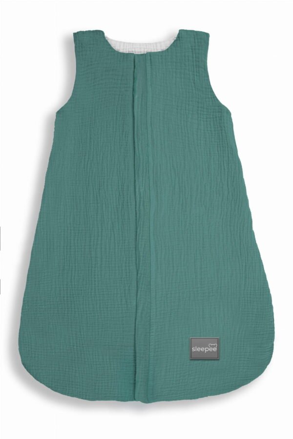 Muslin Sleeping Bag (0-4 months) Ocean_Green