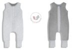 Reversible Sleeping Bag with Legs (6-12 months) Melange_Grey – Image 11