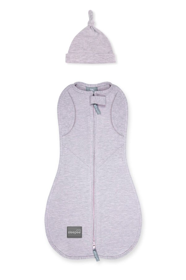 Zweiter Schritt Swaddle Pink + Mütze