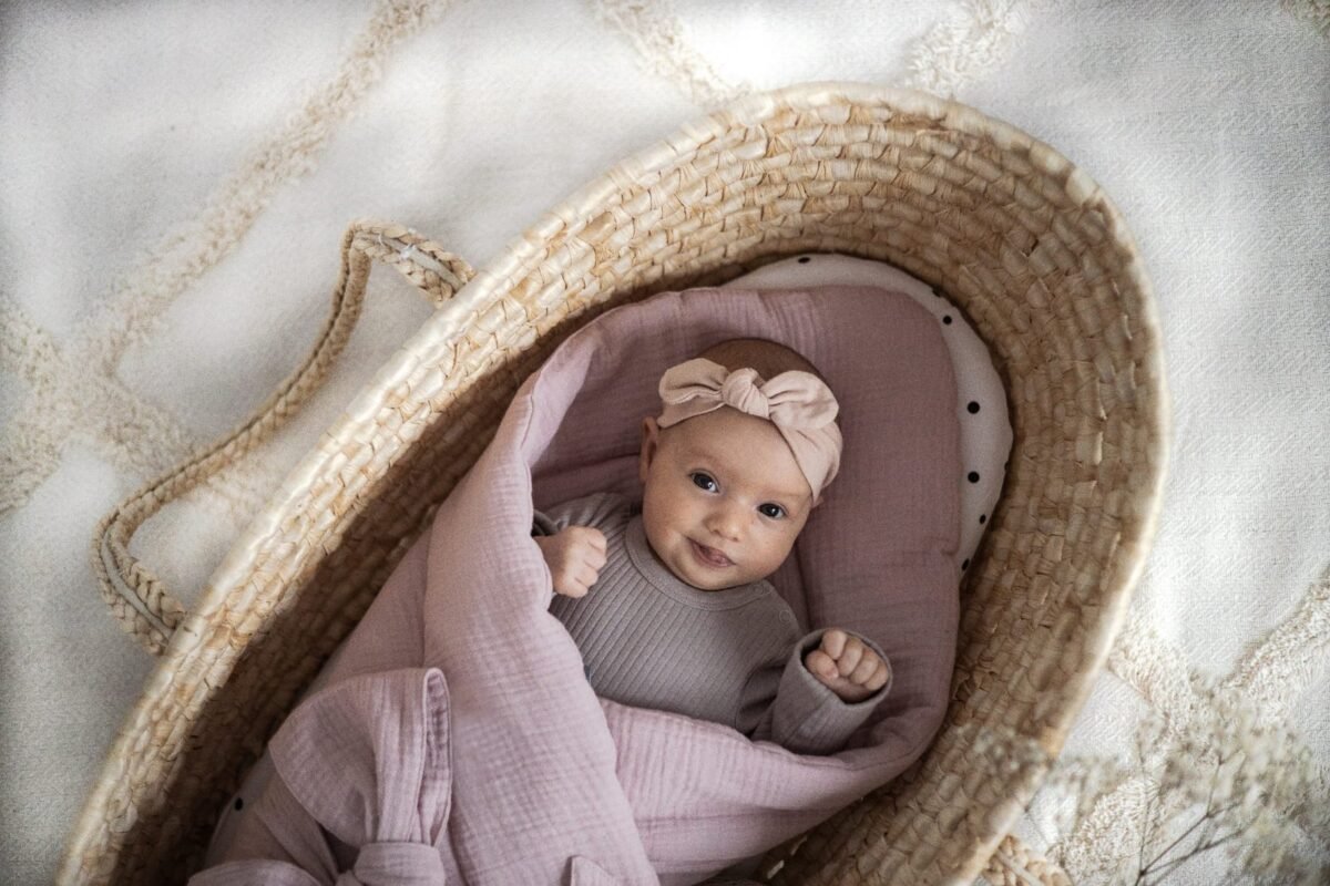 Muslin Swaddle Wrap Rose – Bild 7