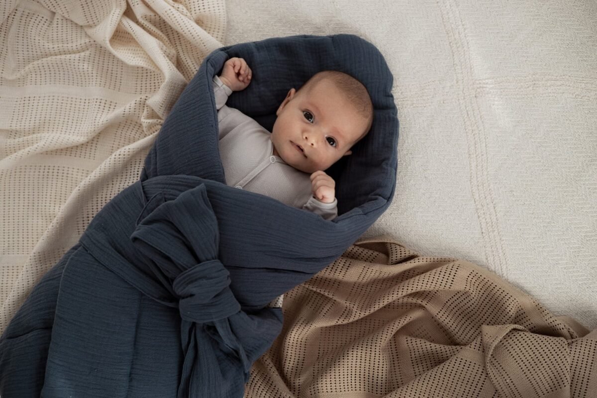 Muslin Swaddle Wrap Rose – Bild 10