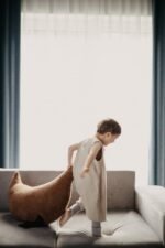 Muslin Sleeping Bag with Legs (1-2 years) Ocean_Green - Image 14