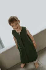 Muslin Sleeping Bag with Legs (1-2 years) Ocean_Green - Image 15