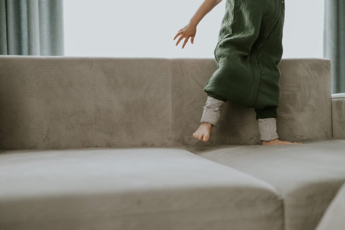 Muslin Sleeping Bag with Legs (1-2 years) Sand - Image 17