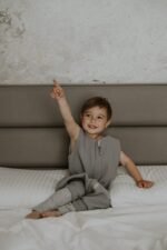 Muslin Sleeping Bag with Legs (1-2 years) Grey - Image 18