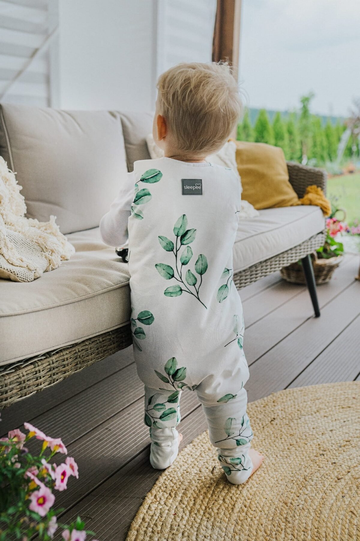 Reversible Sleeping Bag with Legs (1-2 years) Jungle_Bird/Black_Dots - Image 21