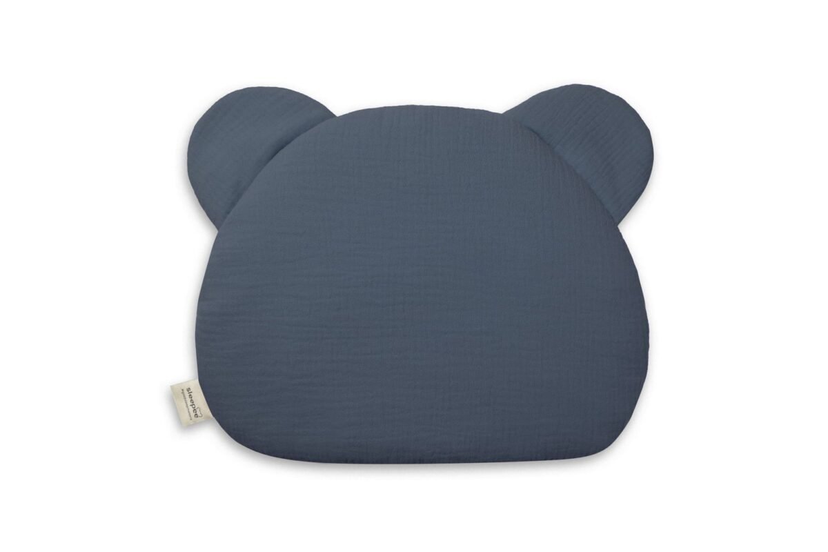 Muslin Teddy Bear Pillow Petrol - Afbeelding 6