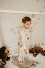 Reversible Sleeping Bag with Legs (1-2 years) Vintage Animals Cream – Image 24
