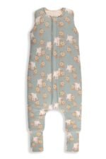 Reversible Sleeping Bag with Legs (1-2 years) Vintage Animals Sky Blue - Afbeelding 14