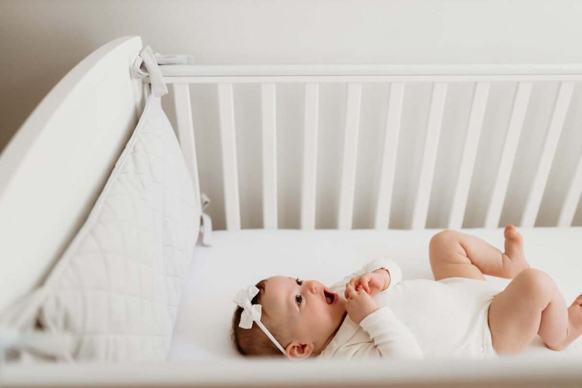 Modular baby cot bumper Khaki - Afbeelding 7