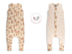 Reversible Sleeping Bag with Legs (1-2 years) Vintage Animals Cream – Image 15