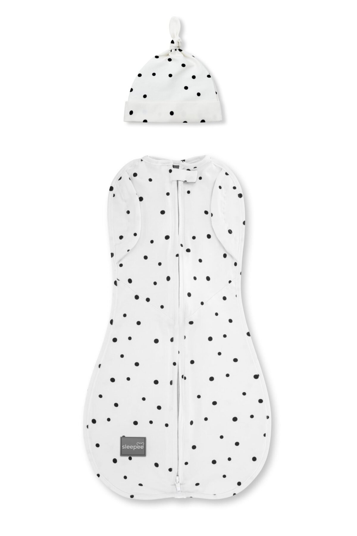 Second Step Swaddle Black Dots + Cap - Image 11