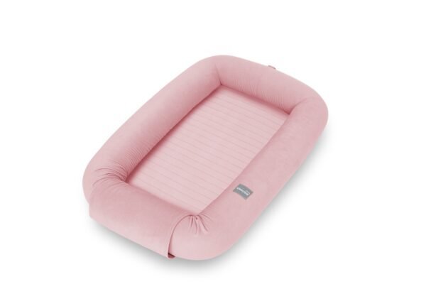 Modulares Babynest mit abnehmbaren Seiten 2 in 1 Rosa