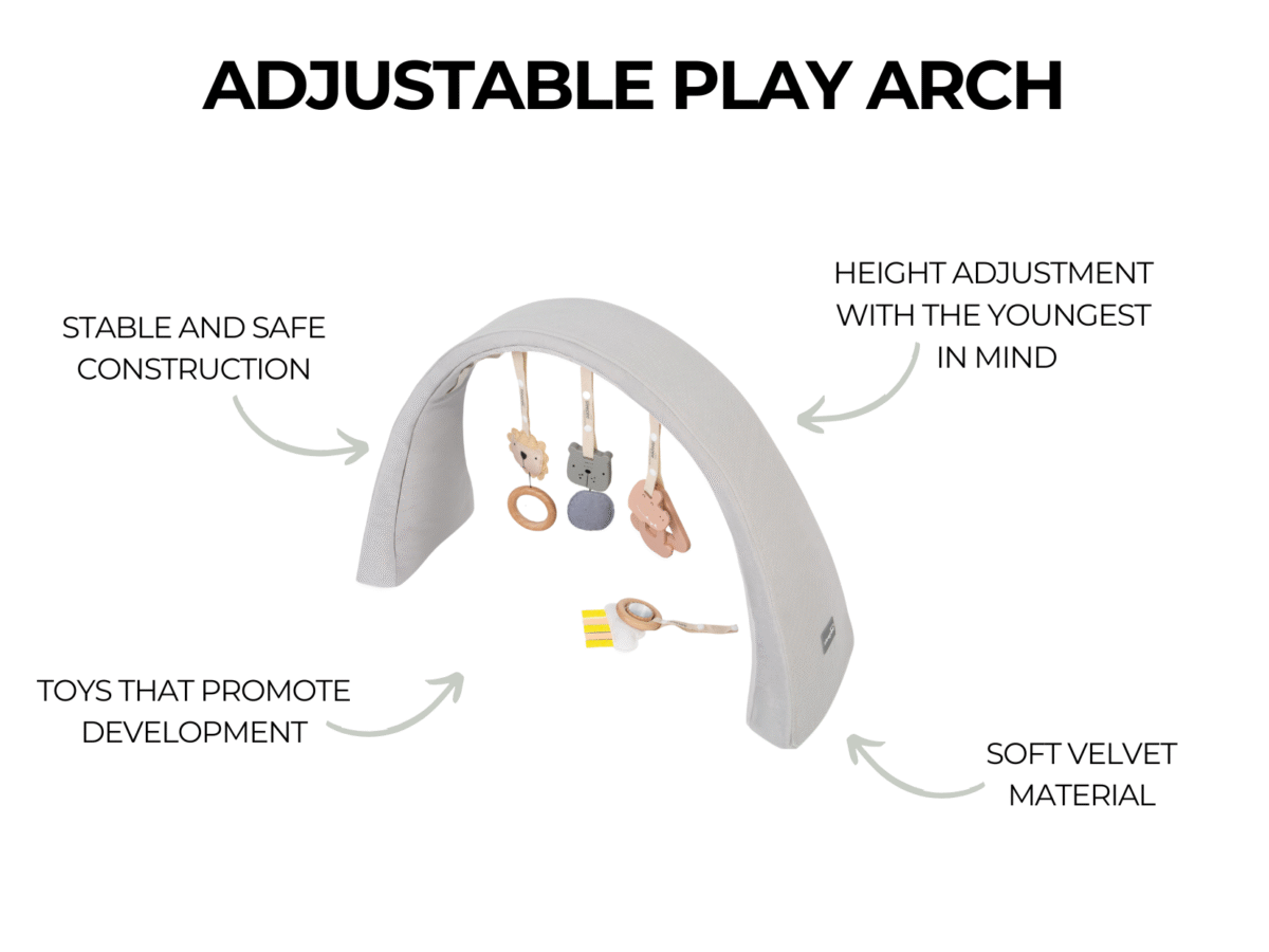 Adjustable Toy Arch with Sounds Pink – Bild 11