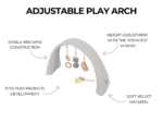 Adjustable Toy Arch with Sounds Pink – Bild 11