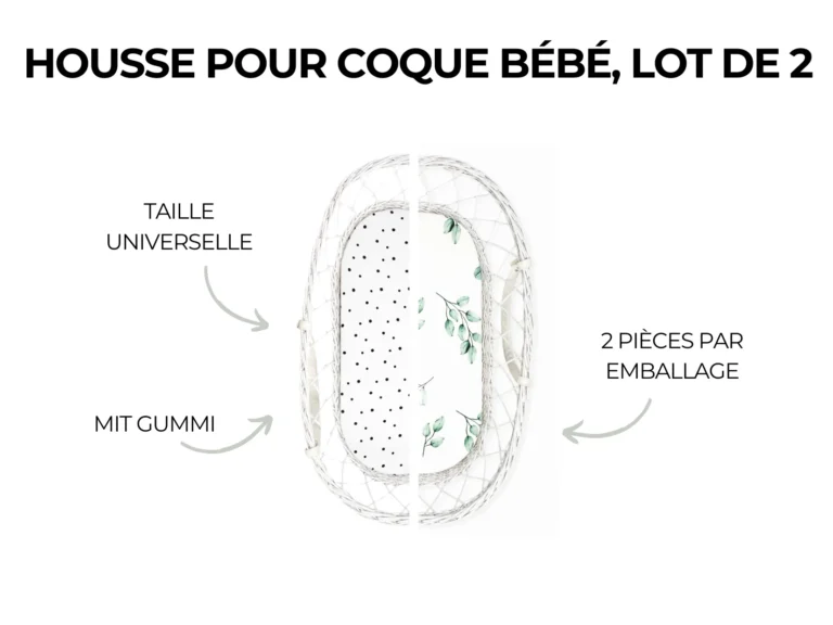 Bettlaken für Babytragetasche, 2er-Pack