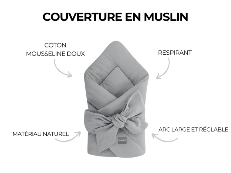 Drap de voyage en mousseline