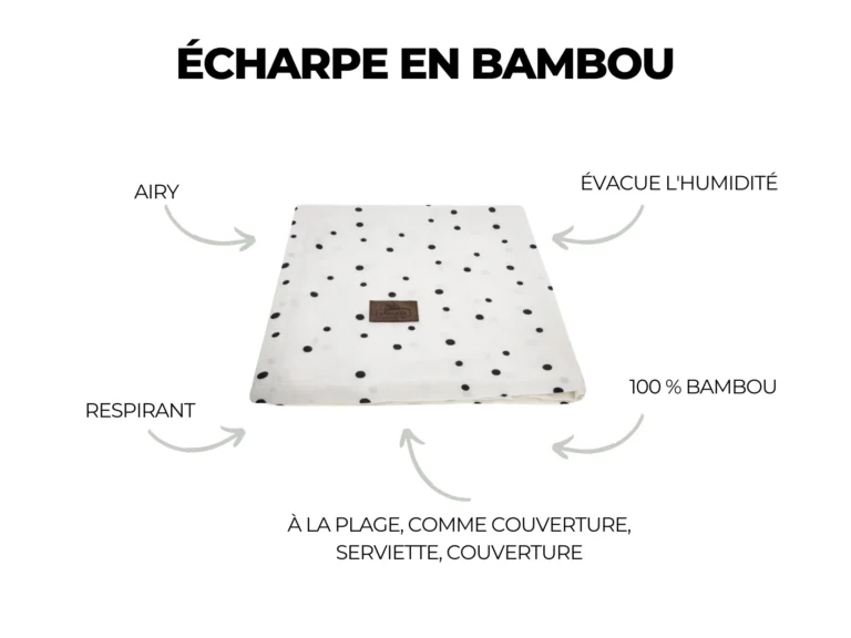 Écharpe en bambou