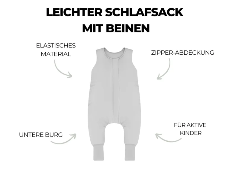 Leichter Schlafsack mit Beinen