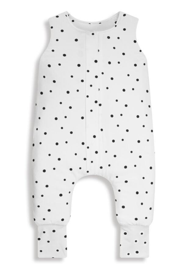Sleeping Bag with legs XS (6-12 months) Black Dots